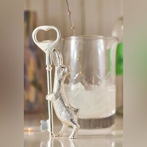 Anthropologie Bunny Bottle Opener Silver Key Whimsical Easter Sprint Gifts New